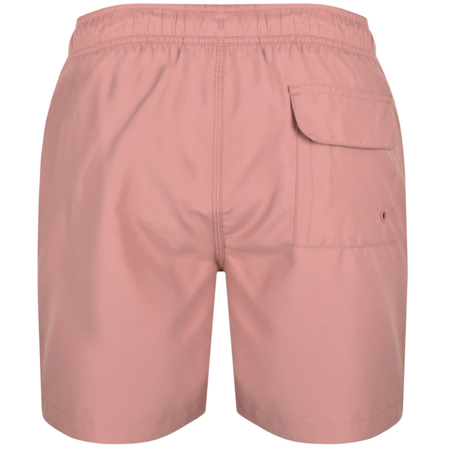 Barbour Staple Logo Swim Shorts Pink Mainline Menswear Canada